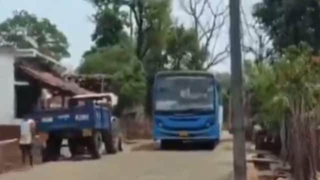 Historic Arrival of Public Bus in Nexal Village, Gadchiroli