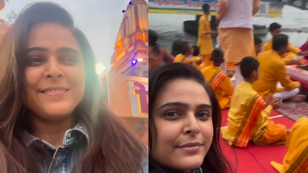 Madhurima Tuli Was Moved To Tears After Performing Ganga Aarti In Rishikesh