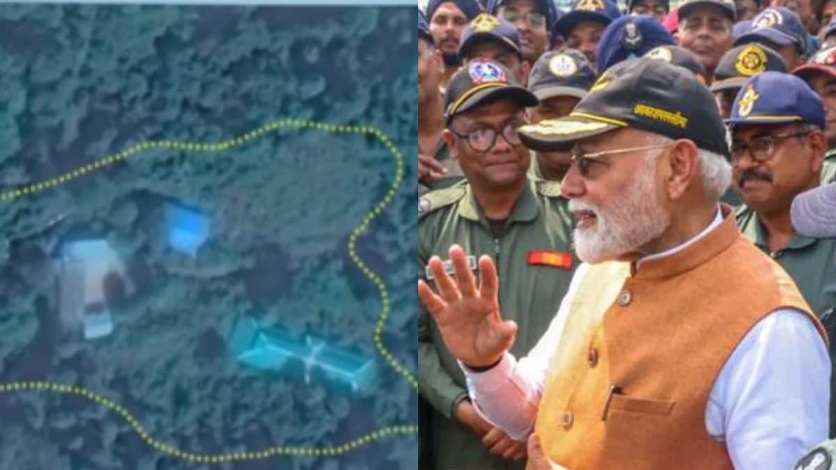 Modi Displays Images of Destroyed Terror Camps Post Op Sindoor