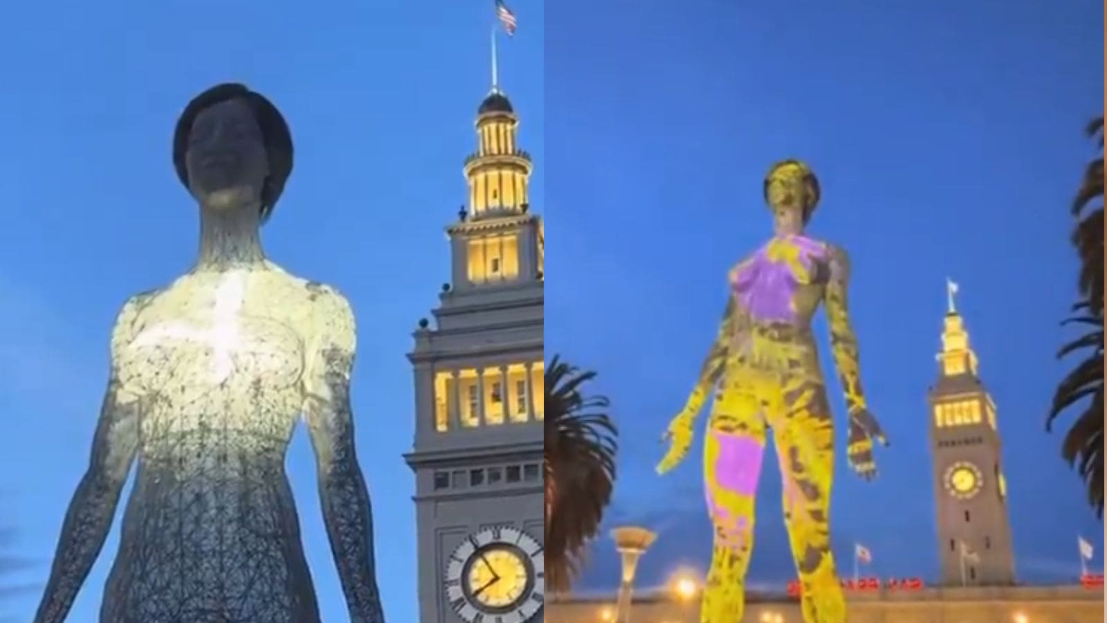 San Francisco’s 45-Foot Statue Of A Naked Woman Triggers Social Media Storm San Francisco’s 45-Foot Statue Of A Naked Woman Triggers Social Media Storm