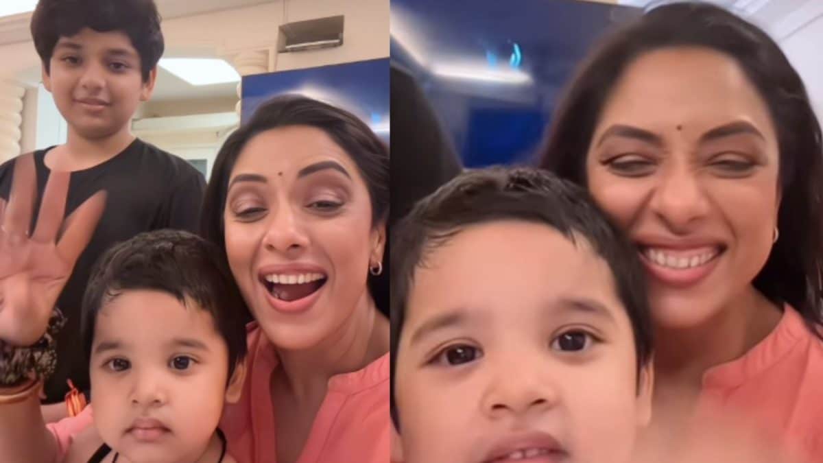 Watch: Rupali Ganguly And Her ‘Handsome Boys’ Are Busy Creating Magic Moments