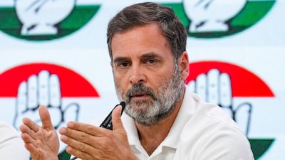 In an attack on the Election Commission, Rahul Gandhi has alleged widespread voter ID fraud in collusion with the Bharatiya Janata Party. File pic/PTI