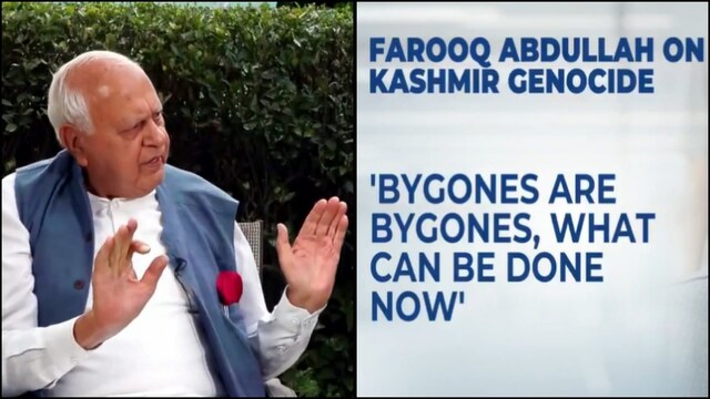 Former J&K CM Farooq Abdullah sparked a row on Kashmir genocide.