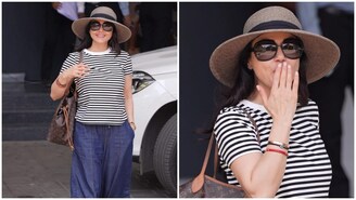 Preity Zinta Oozes Summer Vibes In Effortless Airport look Preity Zinta Oozes Summer Vibes In Effortless Airport look