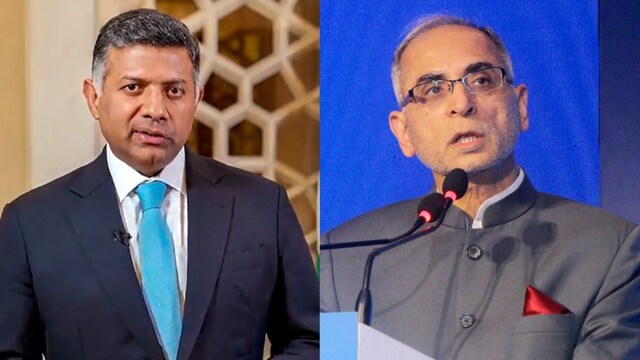 Vikram Doraiswami, the Indian High Commissioner to the UK (left) and Indian ambassador to the US Vinay Kwatra (right), have been pushing India’s narrative abroad. (News18)