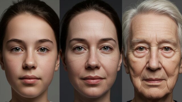 A 2012 survey  recovered  that portion    wrinkles and sagging tegument  are communal  with age, the underlying bony  operation   and oculus  presumption   stay  unchanged. (News18)