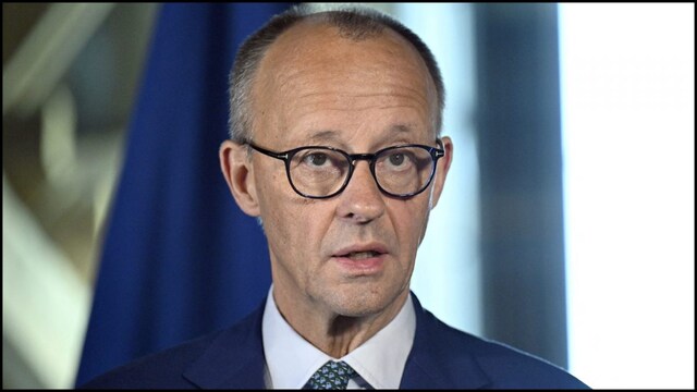 German Chancellor Friedrich Merz announced the lifting of restrictions on Ukraine's long-range missiles. (Reuters)