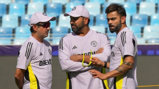 (From left) Gautam Gambhir, Rohit Sharma and Virat Kohli (PTI Photo)