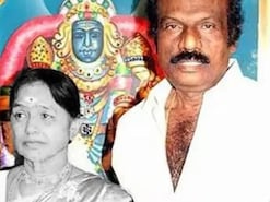 Veteran Tamil actor Goundamani mourns the loss of wife Shanti after a prolonged illness. (News18) Veteran Tamil actor Goundamani mourns the loss of wife Shanti after a prolonged illness. (News18)