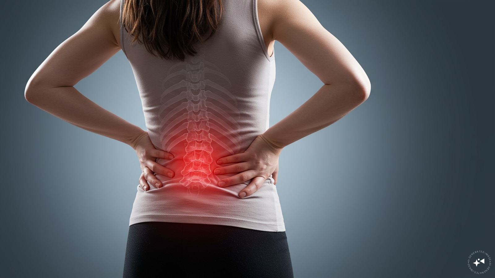 Back Pain: Your joints are surrounded by cartilage and synovial fluid, both of which are water-based. Without proper hydration, joint lubrication decreases, leading to discomfort or stiffness. (AI generated image) Back Pain: Your joints are surrounded by cartilage and synovial fluid, both of which are water-based. Without proper hydration, joint lubrication decreases, leading to discomfort or stiffness. (AI generated image)