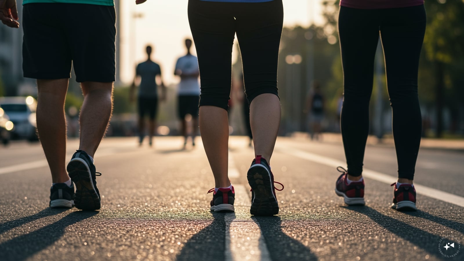Improved Cardiovascular Health: Walking increases heart rate, improving circulation and strengthening the heart. It reduces risk of heart disease, lower blood pressure, and improves cholesterol levels. (AI generated image)