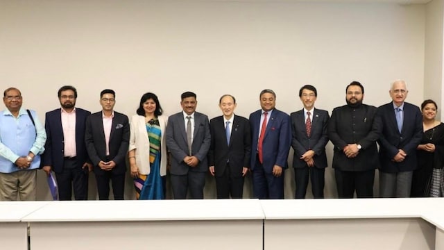 India's all-party delegation in Japan. (India in Japan)
