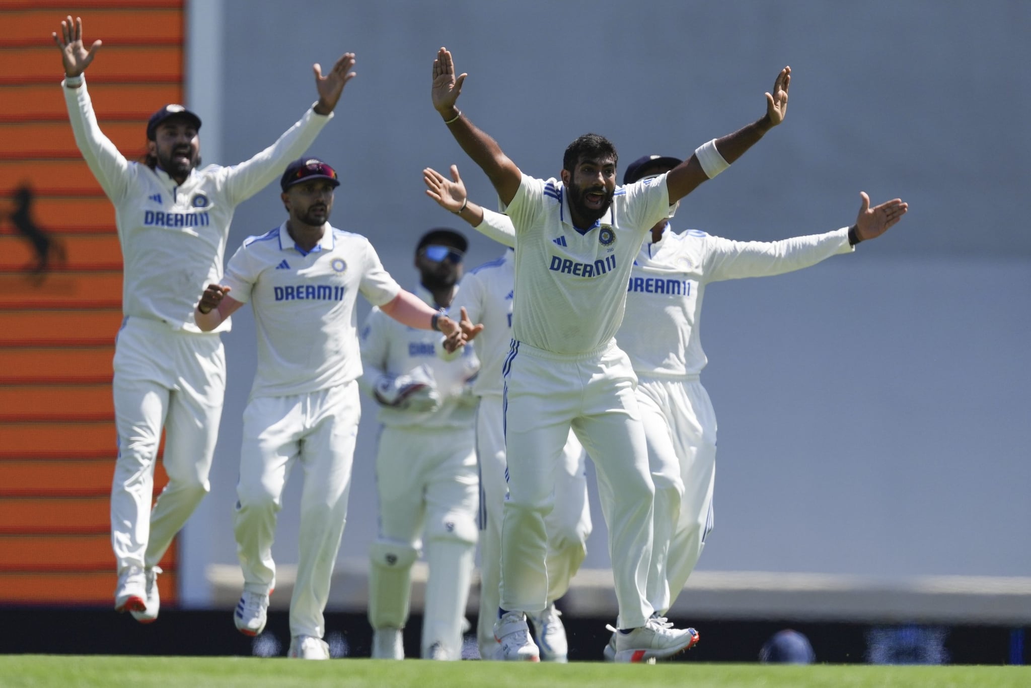 India's Jasprit Bumrah appeals successfully for the wicket of Australia's Marnus Labuschagne during play on the second day of the fifth cricket test between India and Australia at the Sydney Cricket Ground, in Sydney, Australia India's Jasprit Bumrah appeals successfully for the wicket of Australia's Marnus Labuschagne during play on the second day of the fifth cricket test between India and Australia at the Sydney Cricket Ground, in Sydney, Australia