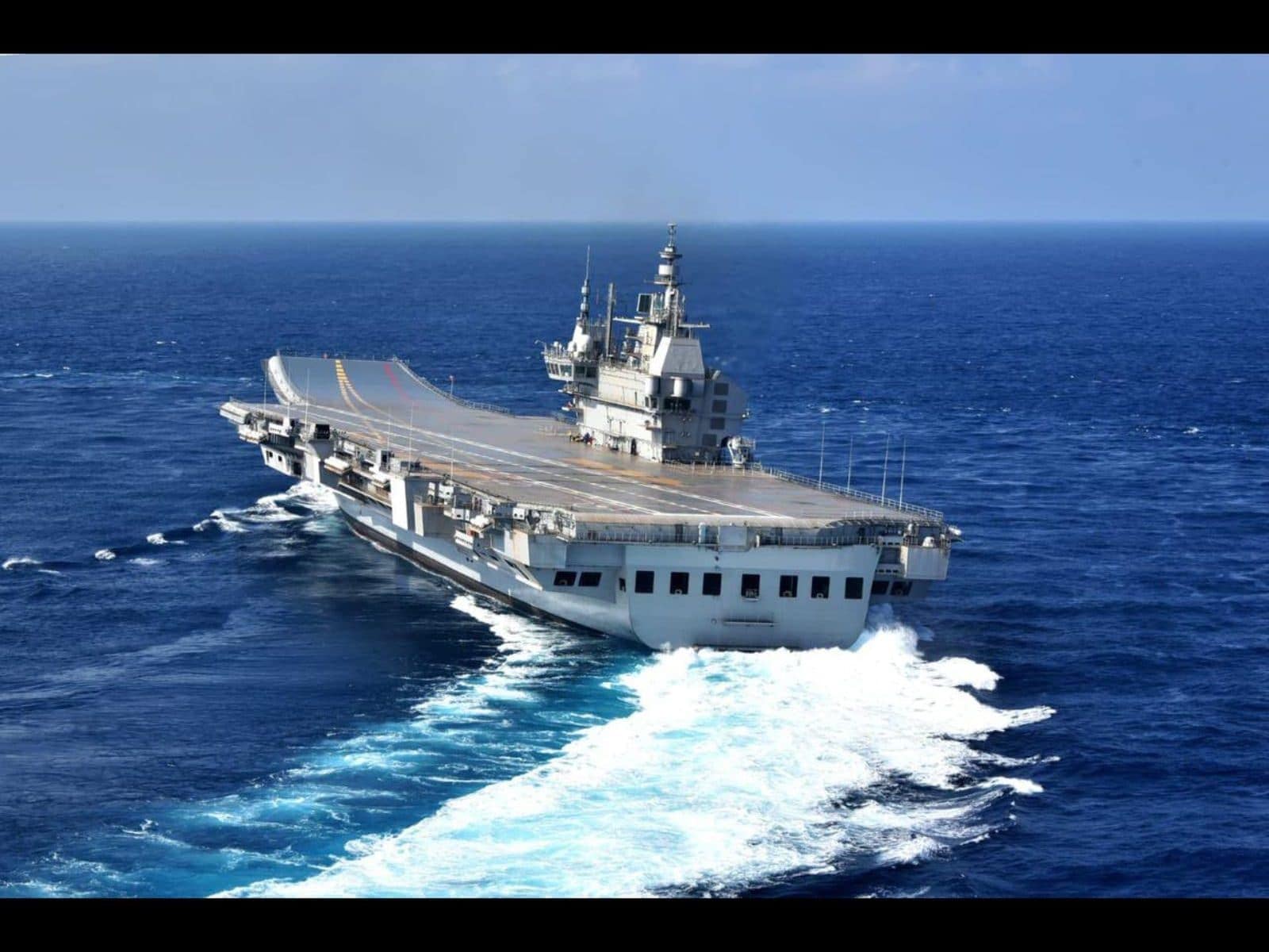 India’s naval fleet stands at 293 vessels including two aircraft carriers: INS Vikramaditya and INS Vikrant, 13 destroyers and 18 submarines. On the contrary, Pakistan operates 121 vessels without any aircraft carriers or destroyers. (File Pic) India’s naval fleet stands at 293 vessels including two aircraft carriers: INS Vikramaditya and INS Vikrant, 13 destroyers and 18 submarines. On the contrary, Pakistan operates 121 vessels without any aircraft carriers or destroyers. (File Pic)
