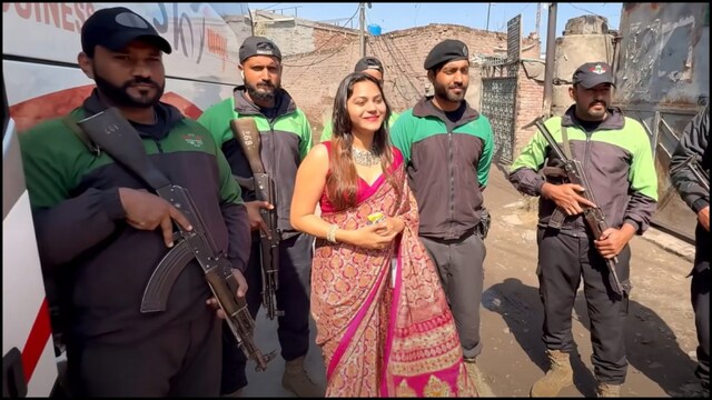 Jyoti Malhotra was seen surrounded by information    officials successful  Pakistan. (Travel With JO)