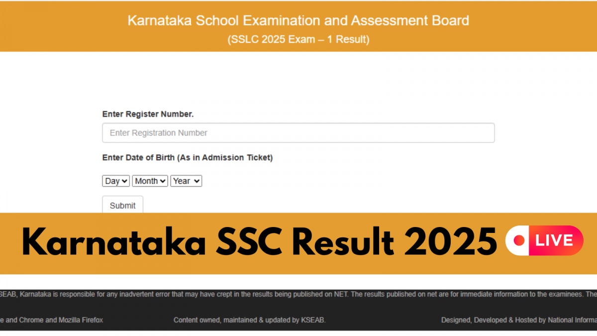 Karnataka SSLC Result 2025 Live: KSEAB 10th Results Today At 11.30 On karresults.nic.in