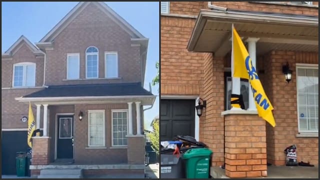 The landlord claimed that the Khalistan flag tied outside the house was put up without his permission.