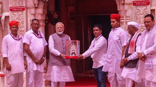 Prime Minister Narendra Modi shared pictures of his sojourn  connected  societal  media level    X. 
