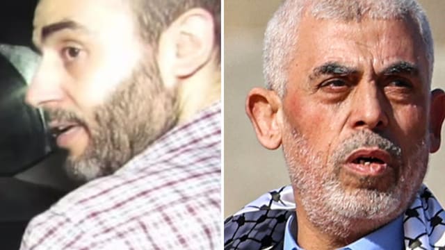 Muhammad Sinwar (left) is the brother of Yahya Sinwar. (File)