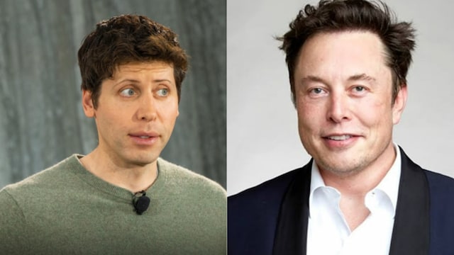 Sam Altman and Elon Musk are seen. 