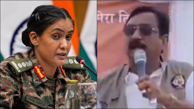 BJP person  Kunwar Vijay Shah's remarks connected  Colonel Sofiya Qureshi sparked monolithic  backlash. (PTI/X)