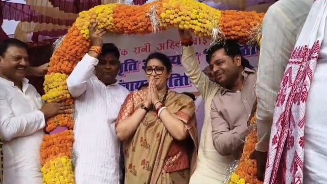 Smriti Irani visited Amethi on May 26, 2025. 