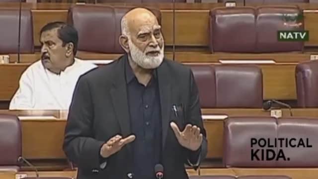 Pakistani senior leader and former army major, Tahir Iqbal. (Screengrab)