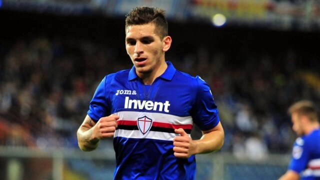 Sampdoria's Lucas Torreira in focus (X)