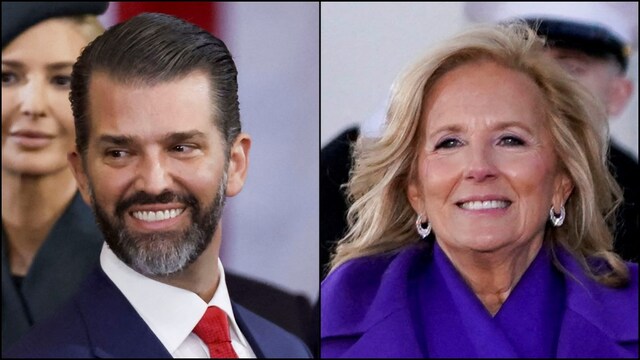 Donald Trump Jr and Former First Lady Jill Biden (Reuters/File)