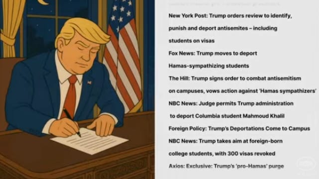 Trump’s team shared a 15-minute animated video titled "Lo-fi MAGA Video to Relax/Study To". (Screengrab via Youtube)
