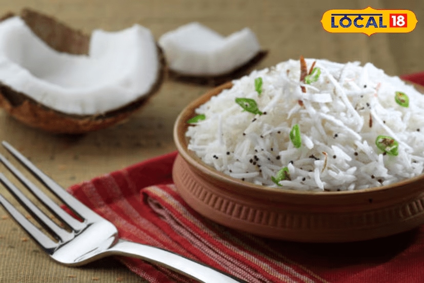 Ingredients For Coconut Rice: 1 cup rice, 3 cups grated coconut, 2 tablespoons mustard seeds, 50 grams urad dal, 4 dried red chillies, 4 green chillies, 250 grams peanuts, 1 tablespoon sugar, 1/4 litre coconut oil, Tamarind lemon juice (optional), 10 red chillies, Salt as required. (News18 Tamil) Ingredients For Coconut Rice: 1 cup rice, 3 cups grated coconut, 2 tablespoons mustard seeds, 50 grams urad dal, 4 dried red chillies, 4 green chillies, 250 grams peanuts, 1 tablespoon sugar, 1/4 litre coconut oil, Tamarind lemon juice (optional), 10 red chillies, Salt as required. (News18 Tamil)