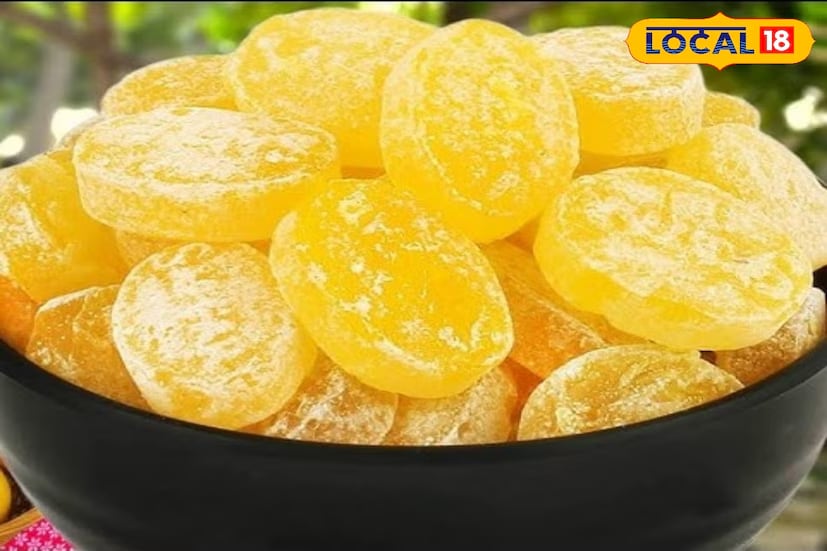 Mango Candy: Caramelise sugar in a pan until it turns light brown. Add a small quantity of mango pulp to the hot caramel and mix well. Pour the mixture into a greased tray and let it cool. Once set, cut into small pieces or mould into desired shapes to make tasty mango lozenges. (News18 Bengali) Mango Candy: Caramelise sugar in a pan until it turns light brown. Add a small quantity of mango pulp to the hot caramel and mix well. Pour the mixture into a greased tray and let it cool. Once set, cut into small pieces or mould into desired shapes to make tasty mango lozenges. (News18 Bengali)