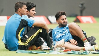 (From left) Yashasvi Jaiswal, Shubman Gill and Rishabh Pant (PTI Photo)