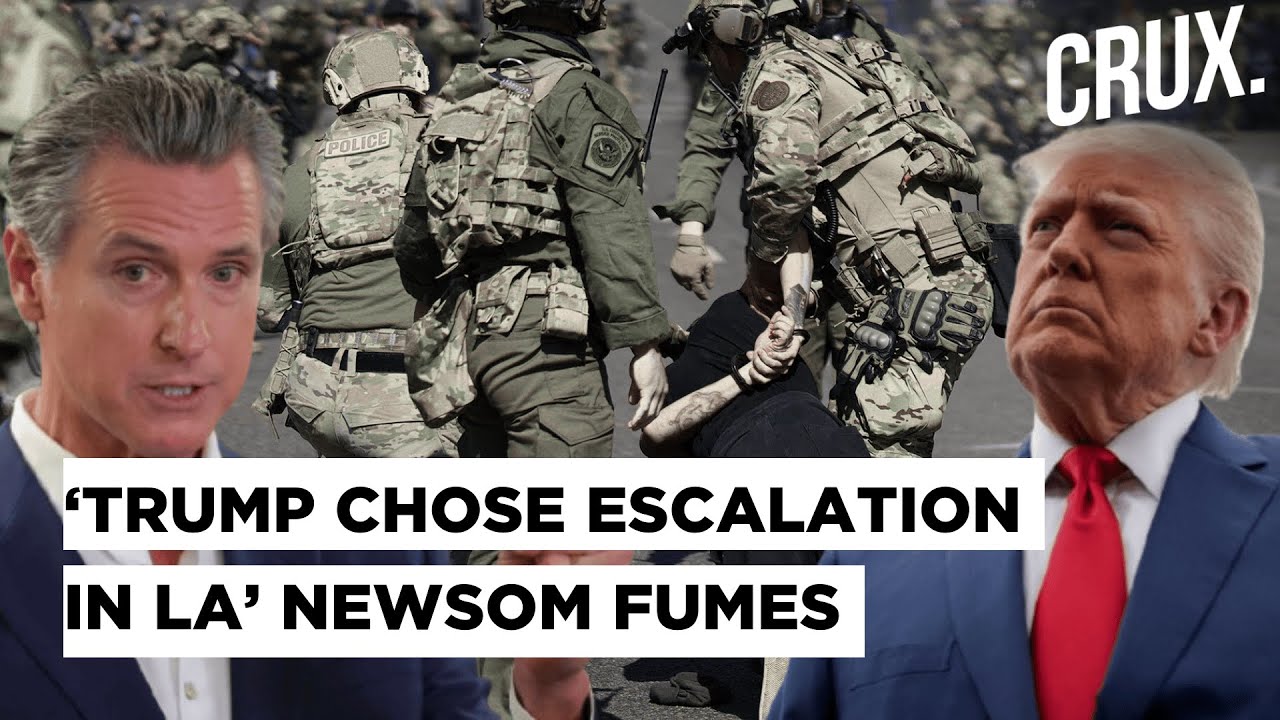 ‘Clashes Were Limited Until…’ Newsom Accuses Trump of ‘Militarising’ LA Amid Anti-ICE Protests | US
