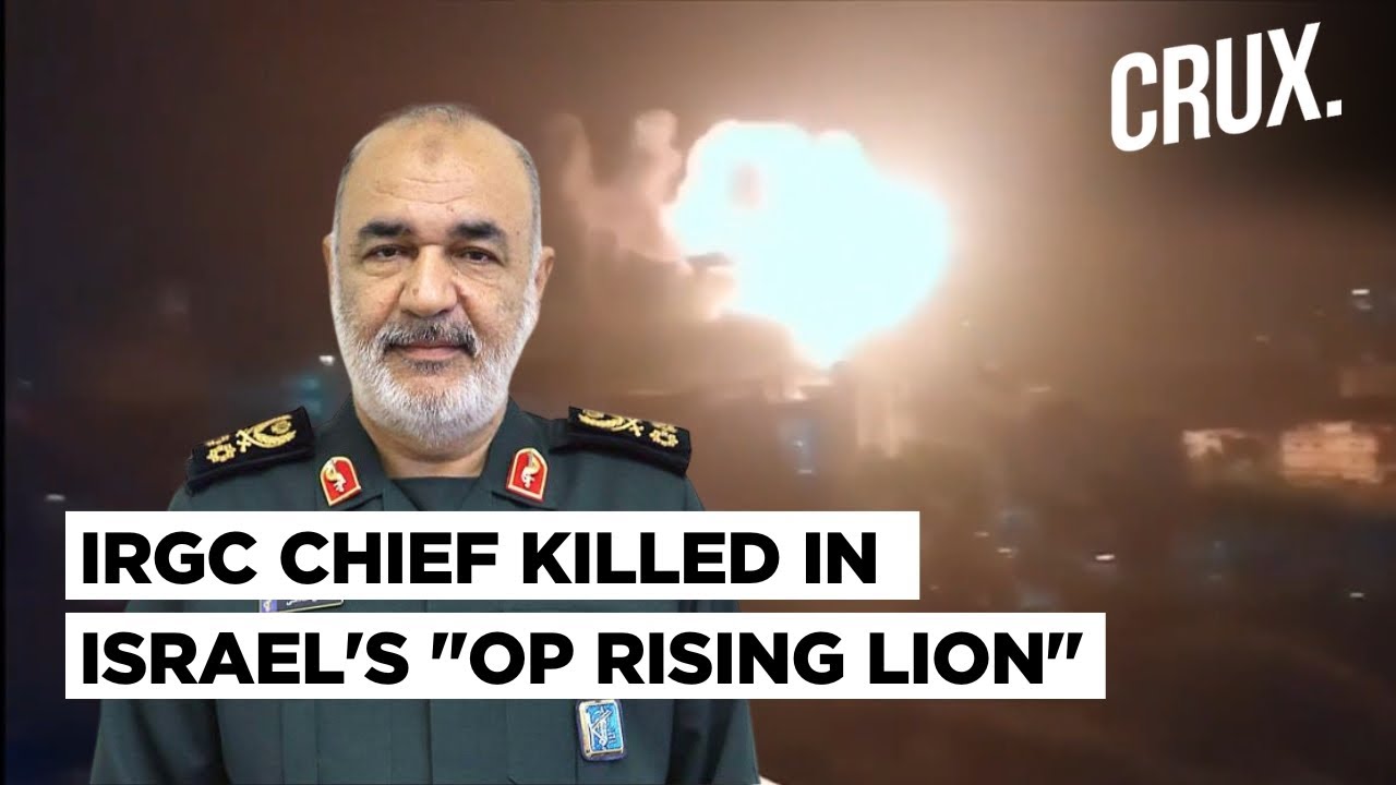 Israeli Strike 'Eliminates' Iran's Revolutionary Guards Chief Hossein Salami | Operation Rising Lion