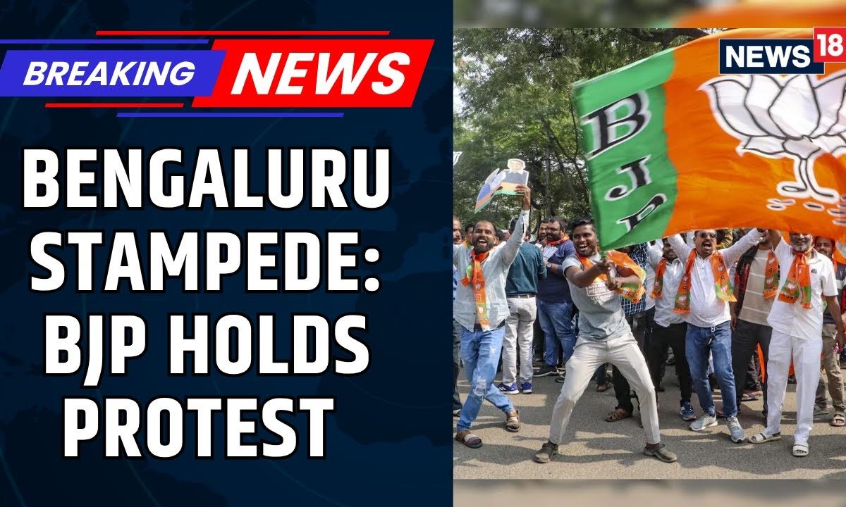 RCB Stampede | BJP Holds Massive Protest Against Karnataka Govt Over The Bengaluru Stampede | News18