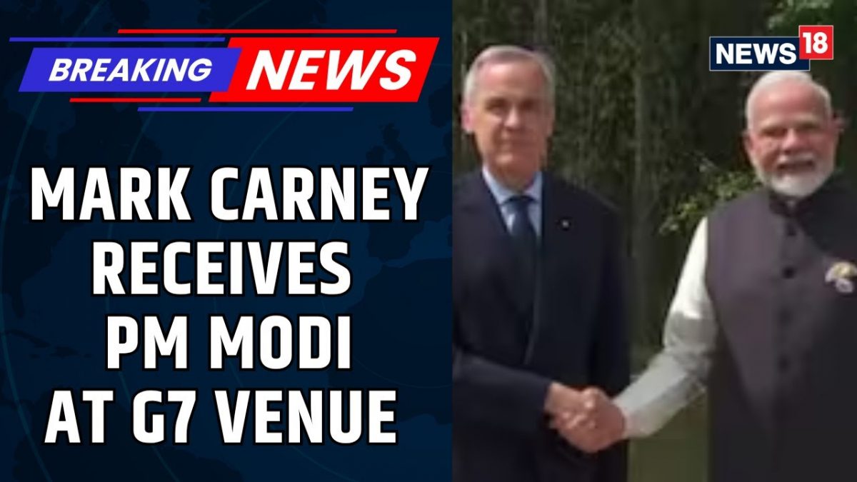 Mark Carney Receives Prime Minister Narendra Modi As He Arrives At The Venue Of The G7 Summit Mark Carney Receives Prime Minister Narendra Modi As He Arrives At The Venue Of The G7 Summit