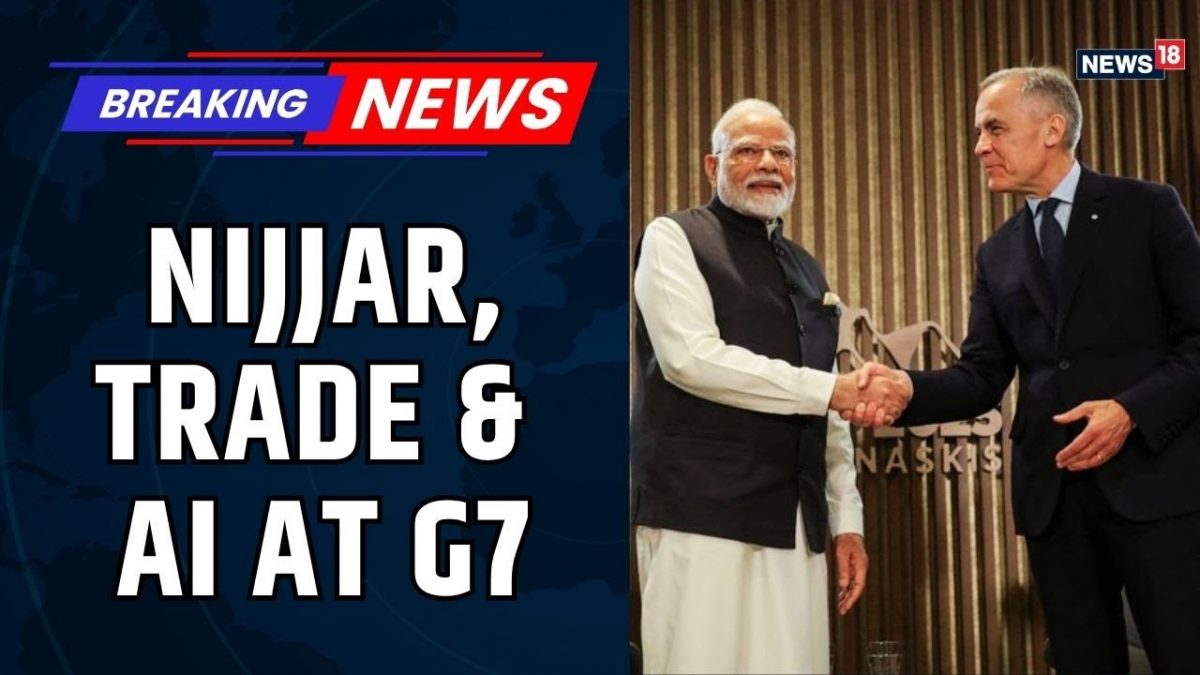 PM At G7 Summit | PM Modi & Canada’s Carney at G7 Summit | Nijjar Case, Trade, AI | India Canada