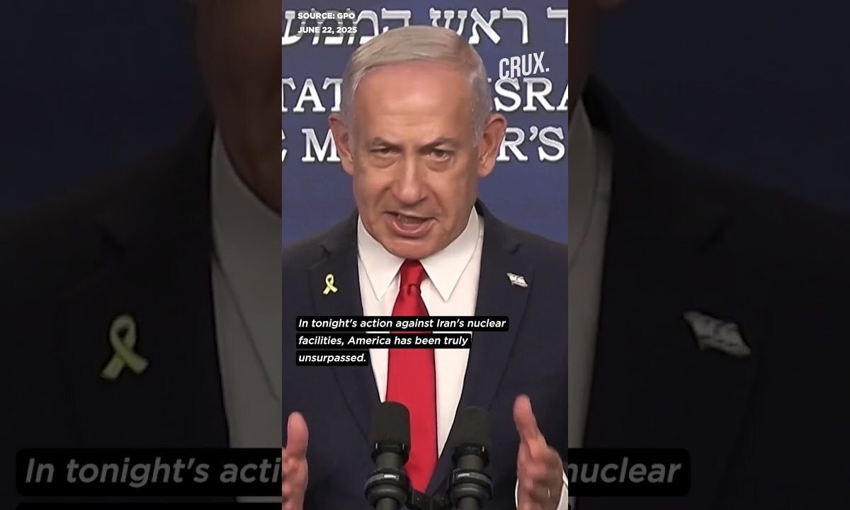 Netanyahu Hails Trump’s “Bold” Bombing of Iran Nuclear Sites, Says It Will ‘Change History’