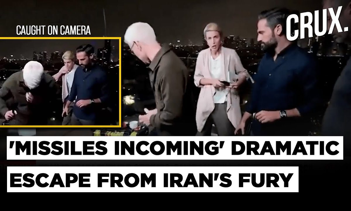 Watch: CNN Team Is Forced To Evacuate As Iran Missile Barrage Heads Towards Israel's Tel Aviv
