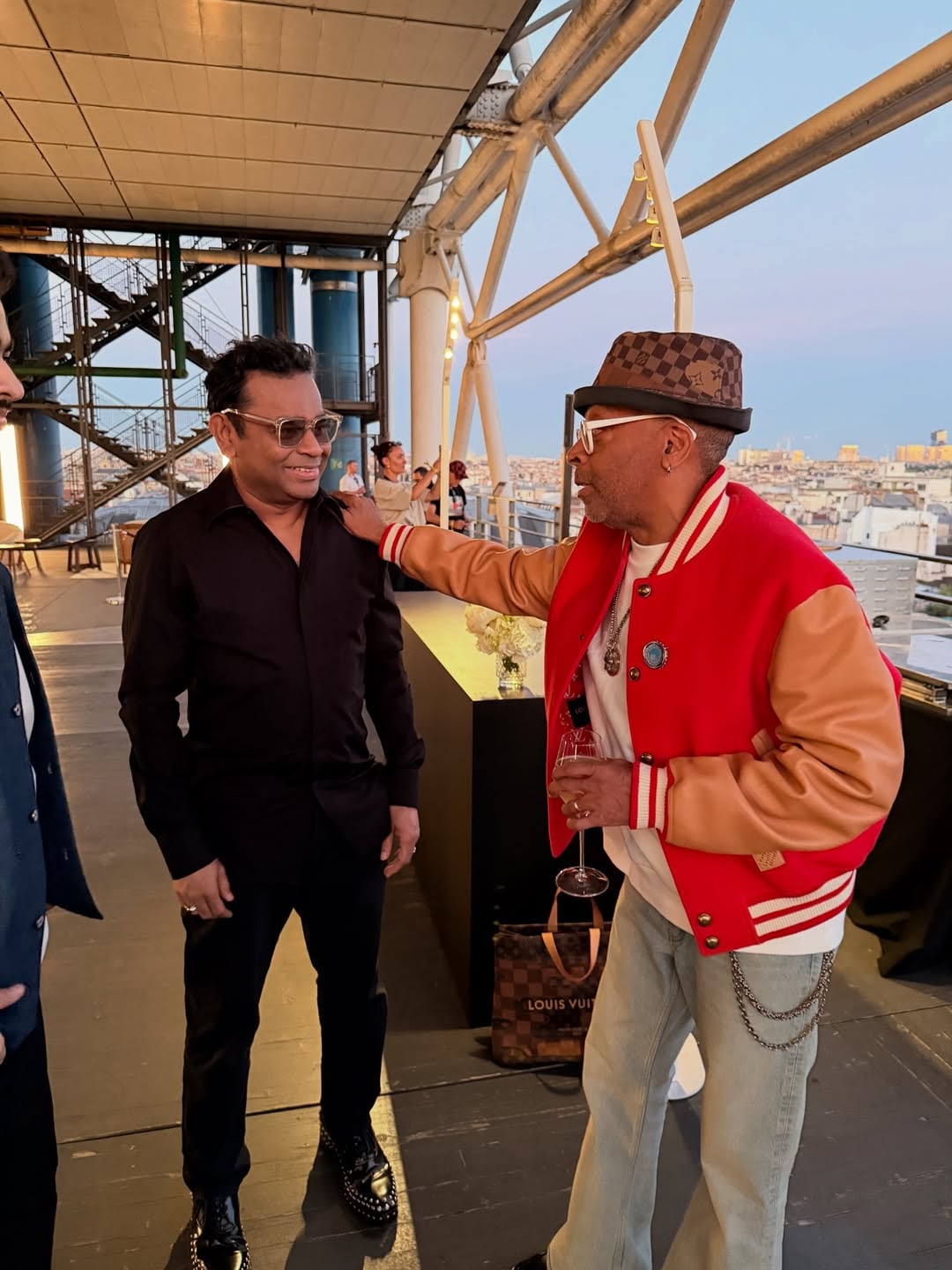 At Paris Fashion Week, music maestro A.R. Rahman was seen having an engaging chat with acclaimed director Spike Lee. (Image: instagram) At Paris Fashion Week, music maestro A.R. Rahman was seen having an engaging chat with acclaimed director Spike Lee. (Image: instagram)