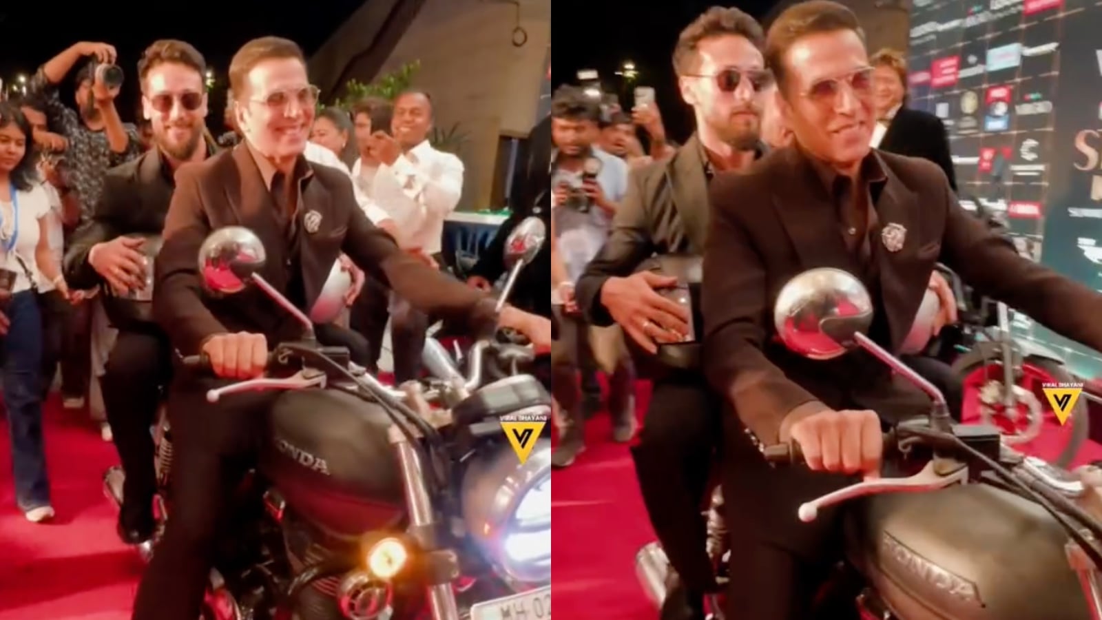 Akshay Kumar, Tiger Shroff Make Grand Entry On Bike At Event, Video Goes Viral | Watch