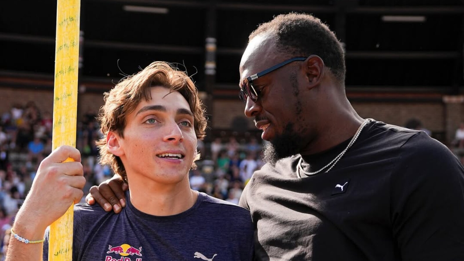 Duplantis Celebrates Record with Bolt at Stockholm