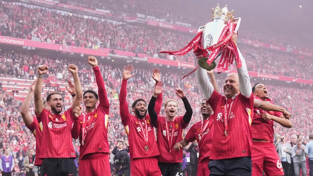 Liverpool manager Arne Slot (AP)