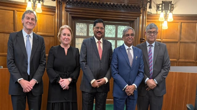 CJI Gavai delivered a powerful address at the UK Supreme Court Roundtable titled 'Maintaining Judicial Legitimacy and Public Confidence'. Pic/News18