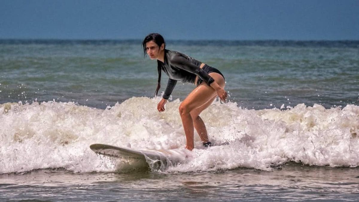Fatima Sana Shaikh Surfs in Sri Lanka Before Film Release