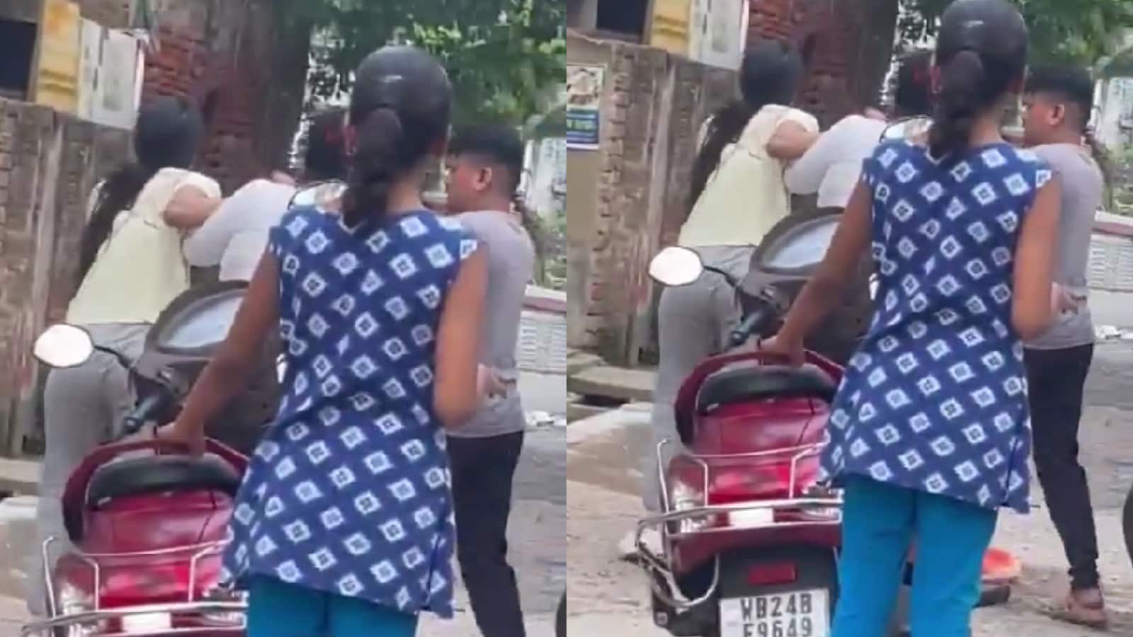 TMC Councillor in Road Fight, Video Shared by BJP