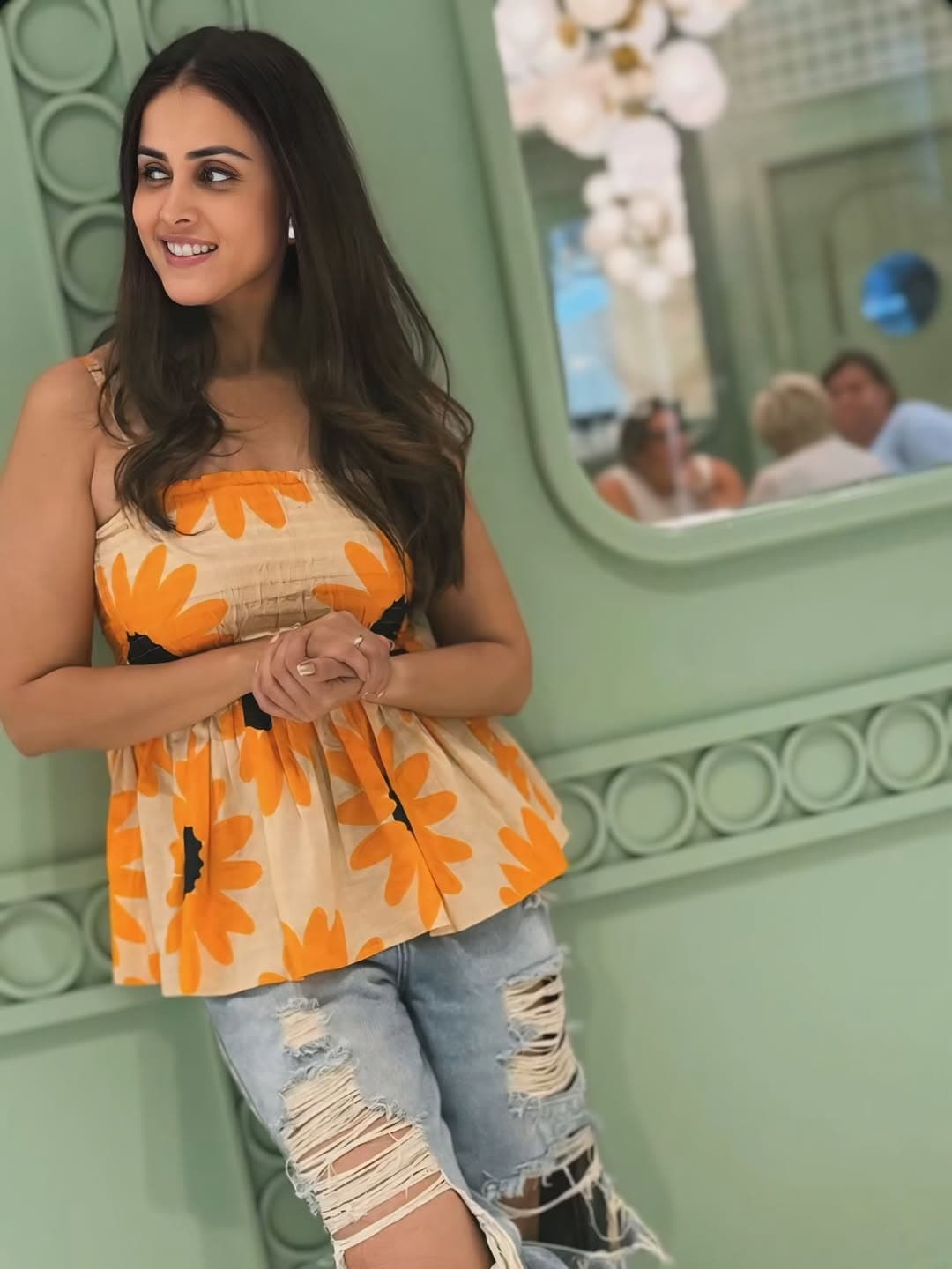 Ripped Baggy Jeans: Add some edge to your summer wardrobe with ripped baggy jeans, a perfect blend of comfort and cool. Inspired by Genelia D’Souza’s relaxed vibe, pair these jeans with a simple top for a casual-chic look. Finish with sneakers or chunky sandals for a street-style-ready outfit that’s both trendy and easy to wear. (Image: Instagram) Ripped Baggy Jeans: Add some edge to your summer wardrobe with ripped baggy jeans, a perfect blend of comfort and cool. Inspired by Genelia D’Souza’s relaxed vibe, pair these jeans with a simple top for a casual-chic look. Finish with sneakers or chunky sandals for a street-style-ready outfit that’s both trendy and easy to wear. (Image: Instagram)