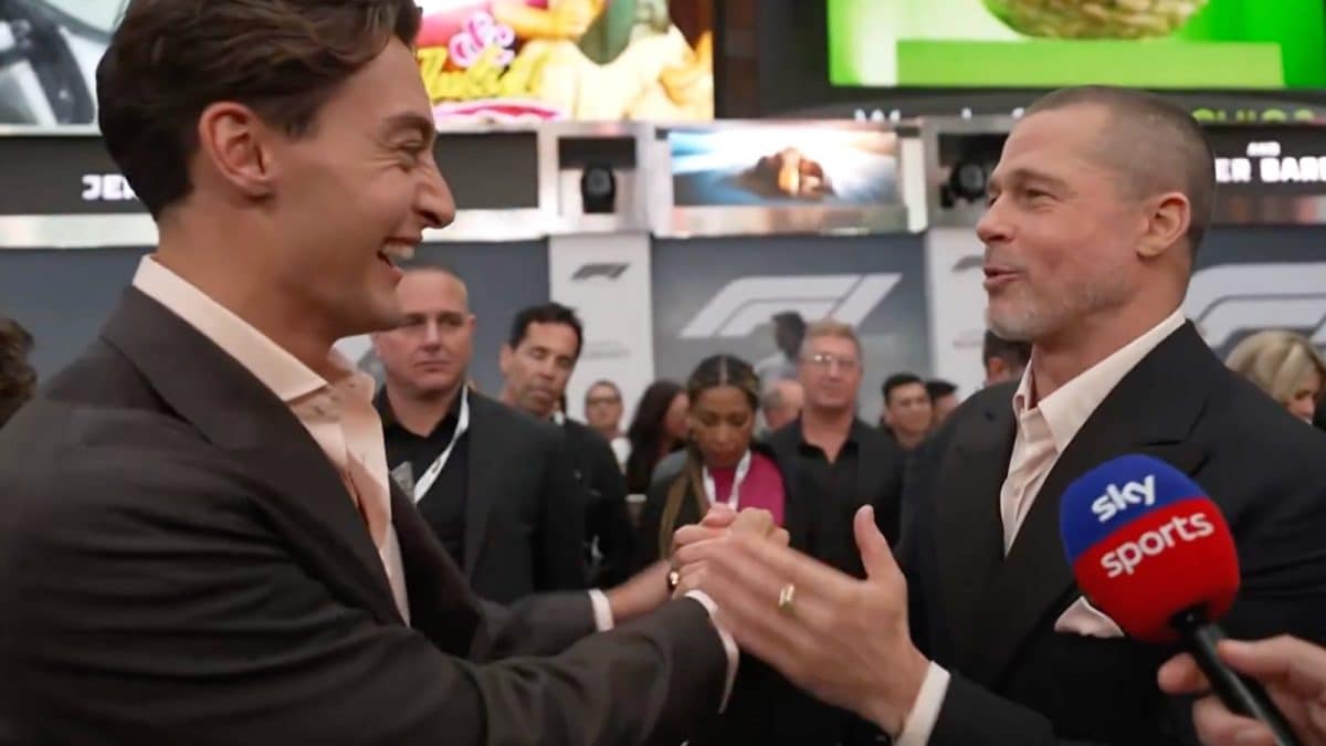 George Russell Crashes Brad Pitt’s F1 Movie Interview: ‘What A Weekend, Dude!’ | Watch