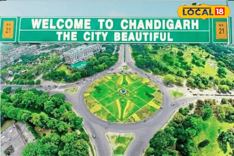 Chandigarh: This Union Territory is the capital of both Haryana and Punjab. With its well-planned layout, wide roads, and tree-lined avenues, Chandigarh is famously called the ‘City Beautiful’. (News18 Hindi) Chandigarh: This Union Territory is the capital of both Haryana and Punjab. With its well-planned layout, wide roads, and tree-lined avenues, Chandigarh is famously called the ‘City Beautiful’. (News18 Hindi)